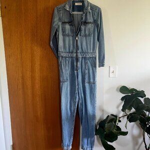 Lucky Denim Zip Jumpsuit